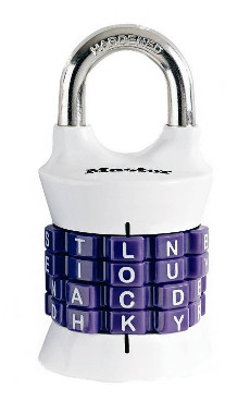 Masterlock word combination lock